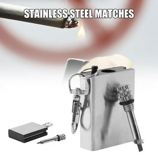 Permanent Match Bottle Opener Metal Keychain, Reusable Survival Fire  Starter Lighter, Emergency Waterproof Striker Stick Kit 