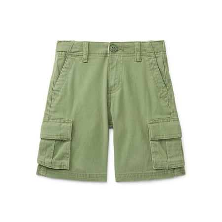 Wonder Nation Boys Twill Cargo Shorts, Sizes 4-18