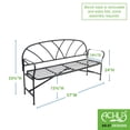 thumbnail image 2 of Achla Designs Lattice 54 in. Metal Bench, 2 of 2