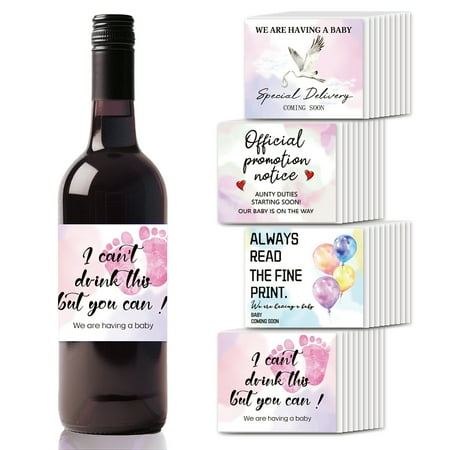 1set Coated Paper Adhesive Sticker Wine Bottle Adhesive Label Rectangle Word 85x102mm 40pcs/set for DIY