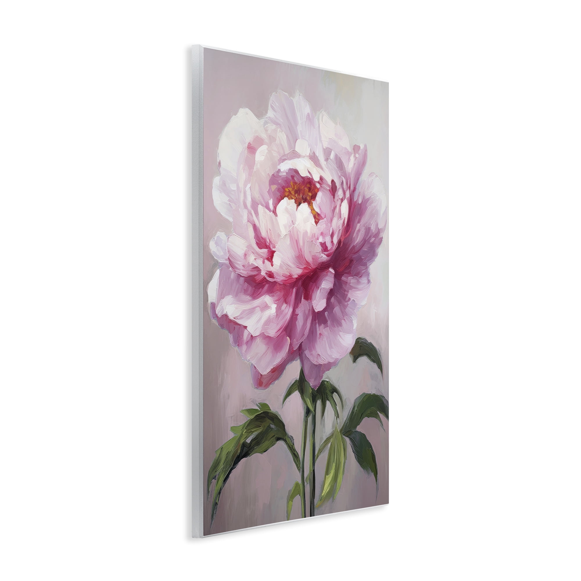 Stupell Industries Pink Blooming Floral Botanical & Floral Painting Unframed Art Print Wall Art, 10 x 15