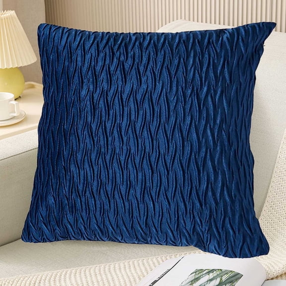 Uscallm Double Brushed Solid Color Bed Sheet, Velvet Pleated Pillowcase For Ultimate Comfort, Luxury Sofa Cushion And Headboard Pillow, Ergonomic Office Lumbar Support