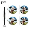 thumbnail image 2 of Quality Quartz Silent Non-Ticking Wall Clock Battery Operated Round Easy to Read clock for Home-Funny Cow On Pasture(14inch), 2 of 4