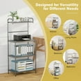 thumbnail image 2 of Spaco 4-Tier Baker’s Rack Stand Shelves Kitchen Storage Rack Organizer, Bakers Rack Kitchen Storage Shelf, Gray, 2 of 7