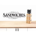 thumbnail image 1 of Family Sandwiches Cute Signs Wall Decal Decoration Sandwiches Text Cute Typography Lasts Years and Easily Removable - Size: 3 In(W) x 10 In(H), 1 of 3