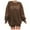Brown, variant on Womens Sweatshirts Embroidery Auntie Letter Print Long Sleeve Pullover Top For Sweatshirts