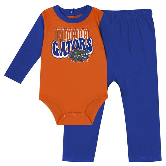 Infant Royal Florida Gators Double Up Long Sleeve Bodysuit & Pant Set