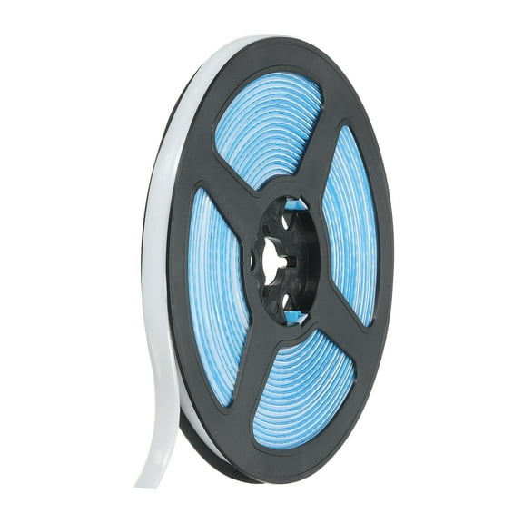 Uxcell 1Pcs 0.3in x 19.7Ft Caulk Tape Peel and Stick Molding Trim, Self Adhesive Flexible Trim Design(White)