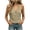 Khaki, variant on Women's Tops, Tees & Blouses Classic Casual Sleeveless V-Neck Wrap Tops - Back Pocket for Streetwear Black XXL
