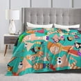 thumbnail image 4 of Phineas And Ferb Bed Blanket Air Conditioner Quilt Ultra Soft Flannel Blanket All Season Fuzzy Blanket Reversible Fluffy Plush Blanket 60"X50", 4 of 8