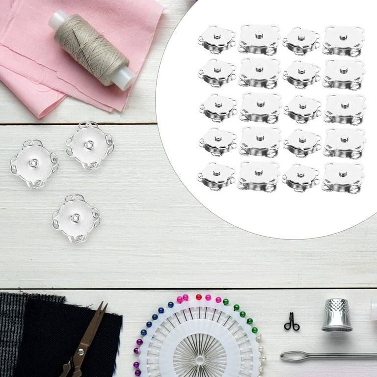 40pcs Sewing Buttons Clothes Snaps Buttons Magnetic Replacement Buttons for  Backpack Purse 