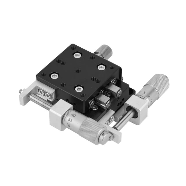 Mesa deslizante de etapa lineal, ejes XY 40x40 mm LY40-CM Mesa deslizante de ajuste de rodamientos Plataforma de recorte de etapa lineal Ingeniería de precisión