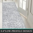 thumbnail image 5 of Findosom 2'x6' Vintage Runner Rug 0.4" Distressed Hallway Rug Non Slip Laundry Runner Rug Decor Rug Washable Runner Rug Kitchen Floor Mat Entryway Rug Runner for Laundry Room Kitchen Entryway,Gray, 5 of 7