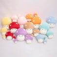 thumbnail image 4 of Juguetes de peluche de setas, plantas rellenas de setas bonitas, almohadas suaves Kawaii, decoración del hogar, regalo para niños, muñeca de setas roja/rosa/azul, 4 of 5