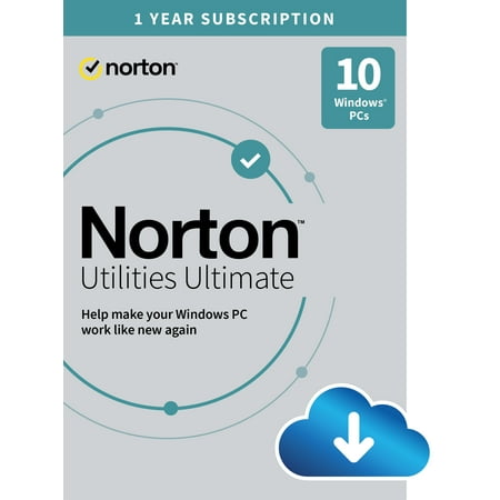 Norton Utilities Ultimate, Cleans and speeds up your PC, 1 Year Subscription, Windows PC only, for up to 10 PCs [Digital Download]