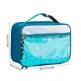 thumbnail image 3 of Dvkptbk insulated lunch bag Fashionable Outdoor Hand Sequin Lunch Bag Modern Portable Insulated Picnic Lunch Box Bag, 3 of 6