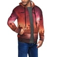 thumbnail image 2 of Vsdgher Pumpkins Mens Hoodies Zip Hoodie, Hoodies for Men, Zip-up Hooded Sweatshirt-Large, 2 of 5