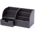 thumbnail image 3 of Leather Desk Organizer (Black), 3 of 5