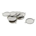 thumbnail image 6 of 10 Pieces Fit 25mm Sided Hanging Classical Cabochon Base Setting For DIY Necklace Bracelet Jewelry Findings, 6 of 8