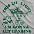 thumbnail image 2 of Mens Funny T Shirts This Lil Light Of Mine Im Gonna Let It Shine Sarcastic Dumpster Graphic Tee for Men Graphic Tees, 2 of 9