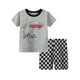 thumbnail image 3 of Boys "I Love Mom" Pajamas Set Short Sleeves Tops & Bottoms Comfortable Cozy Casual Kids Clothes, 3 of 5