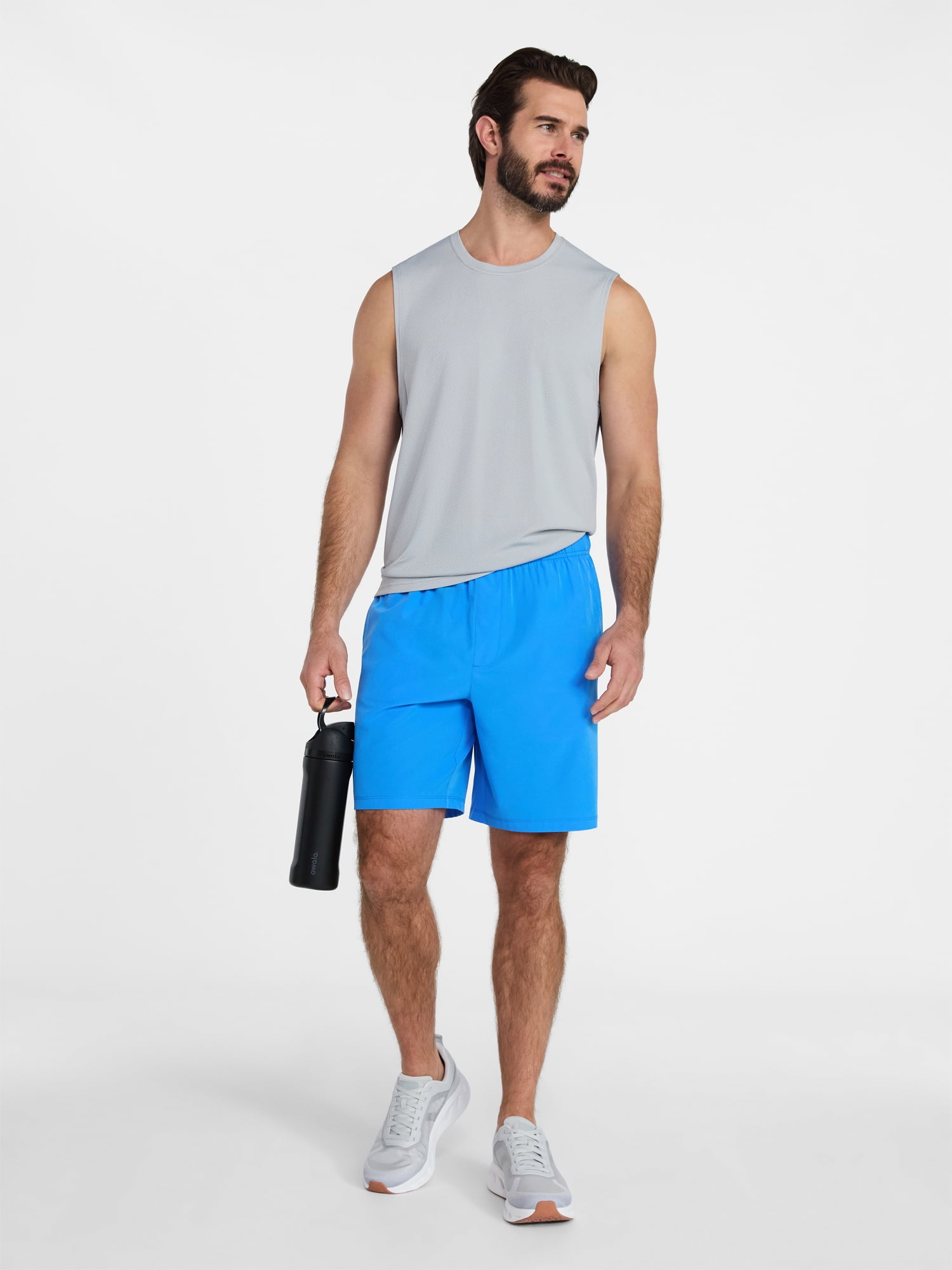 Athletic Works Men's and Big Men's Woven Running Shorts, 6" and 8" Inseams, Sizes XS-5XL
