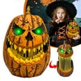 thumbnail image 2 of Extendable Led Light-Up Pumpkin Halloween Decoration, Scary Pop-Up Prop for Porch, Patio, Indoor Outdoor Use – 1Pc, 2 of 9