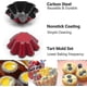 thumbnail image 3 of Paquete de 10 moldes para tartas, mini moldes para magdalenas y pasteles de acero al carbono, 3 of 5