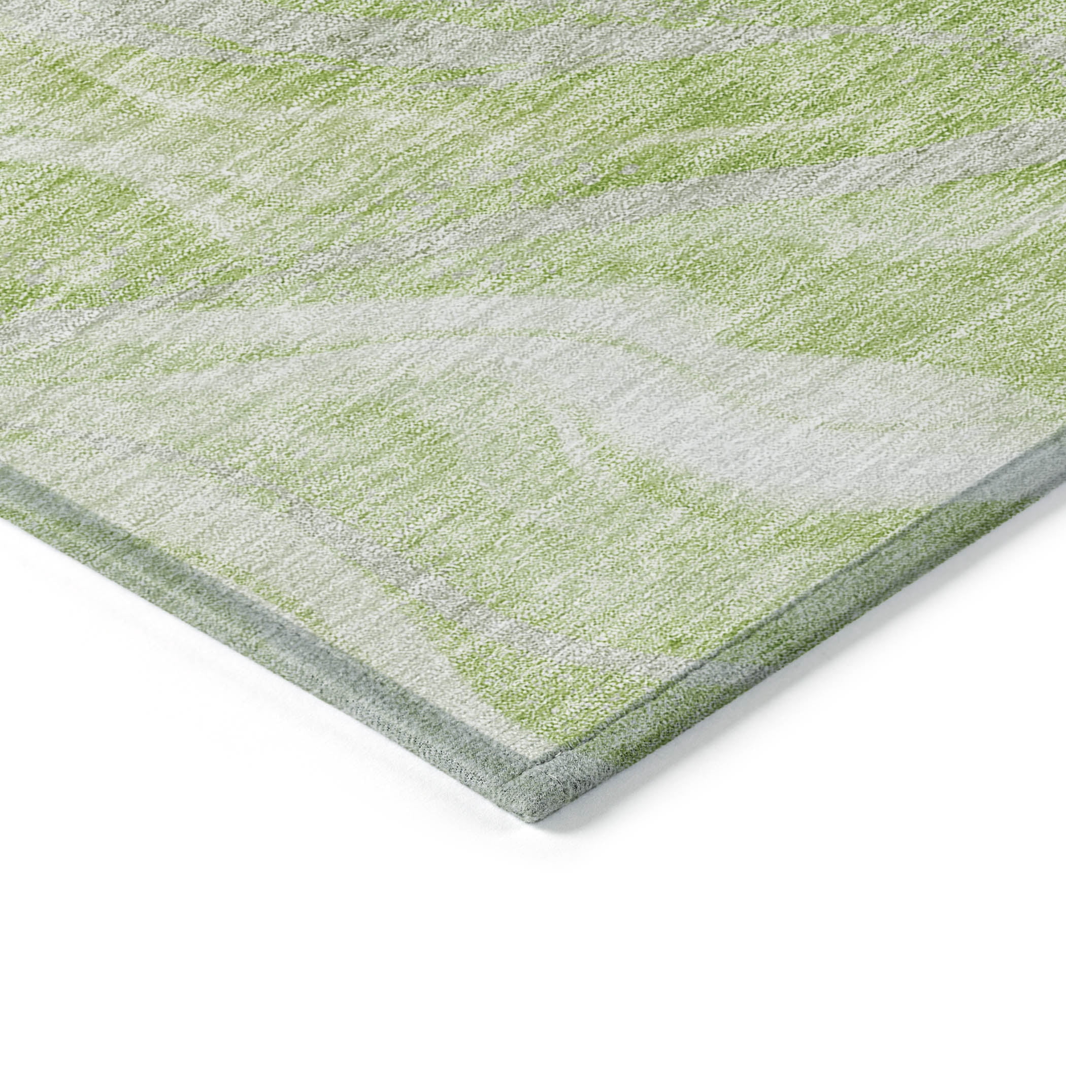 Addison Rugs Chantille Indoor/Outdoor Transitional Waves Aloe Washable Rectangle Rug, 10' x 14'