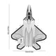 thumbnail image 3 of F22 Pull Back Airplane Model Highly Simulation Alloy Airplane Model Toy With Light Soundsilver, 3 of 4