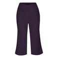 thumbnail image 7 of Yubnlvae High Waist Yoga Leggings with Pockets - Women's Comfy Wide Leg Workout Pants (Stretchy, Gym to Lounge) Purple M, 7 of 7