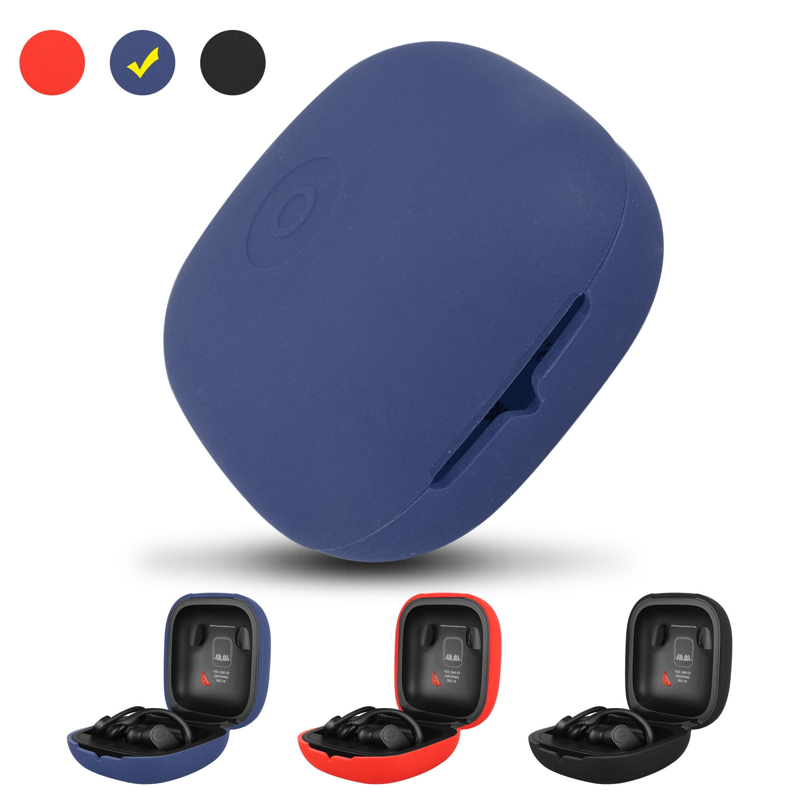 TSV Silicone Cover Case fits for Beats Powerbeats Pro, Shockproof Anti