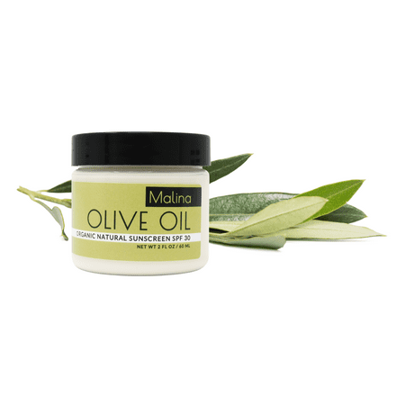 Organic Olive Oil Natural Sunscreen SPF 30, 2 fl oz | 2-pack