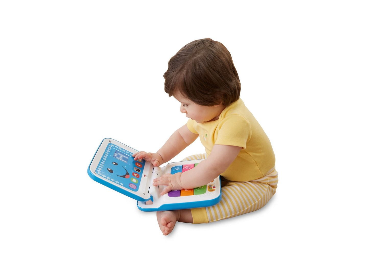 Ordinateur Éveil Progressif Rires et Éveil de Fisher-Price en bleu