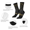 thumbnail image 4 of Honeii Happy New Year Print Adult Socks,Crew Socks,Casual Calf Socks,Daily Wear Socks for Men & Women, Perfect for Sports, Casual and Everyday Use, 4 of 6
