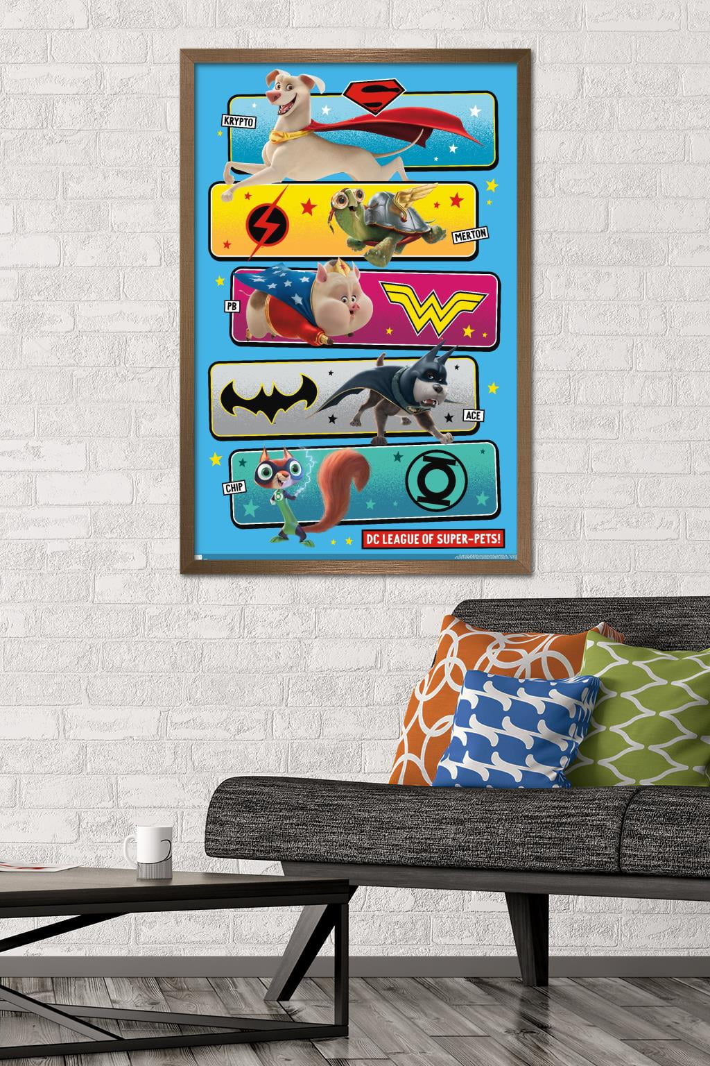 DC League of Super-Pets - The Pets Wall Poster, 22.375" x 34" Framed