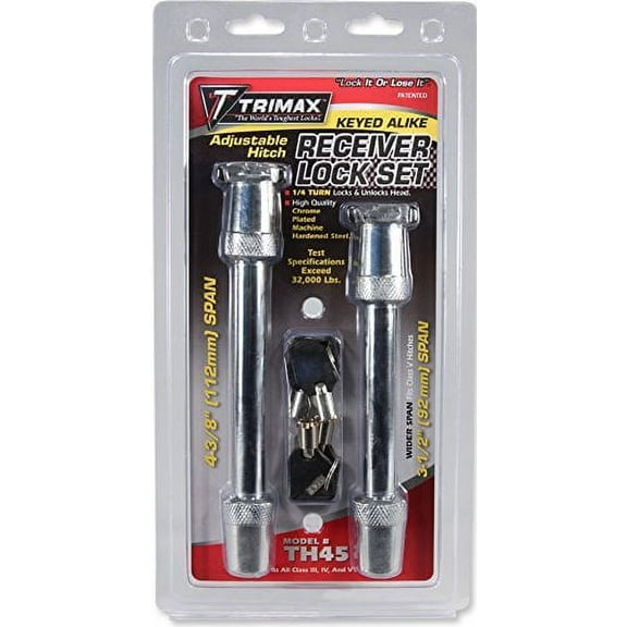 Trimax TH45 TRIMAX-'Rapid Hitch' Keyed Alike Lock Set T3 Style Heads for the