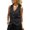 Black, variant on comerut Men Vest Coat Stand V-neck Single Breasted Solid Color Cardigan Keep Warm Casual Style Waistcoat Tops Autumn Winter Sleeveless Vest Jacket Ladies Streetwear