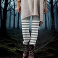 thumbnail image 2 of Dasayo High Waist Women's Leggings Gray Slim-Leg Ultra Soft Long Jeggings Buttery Soft Striped Tights Women's Pants S, 2 of 9