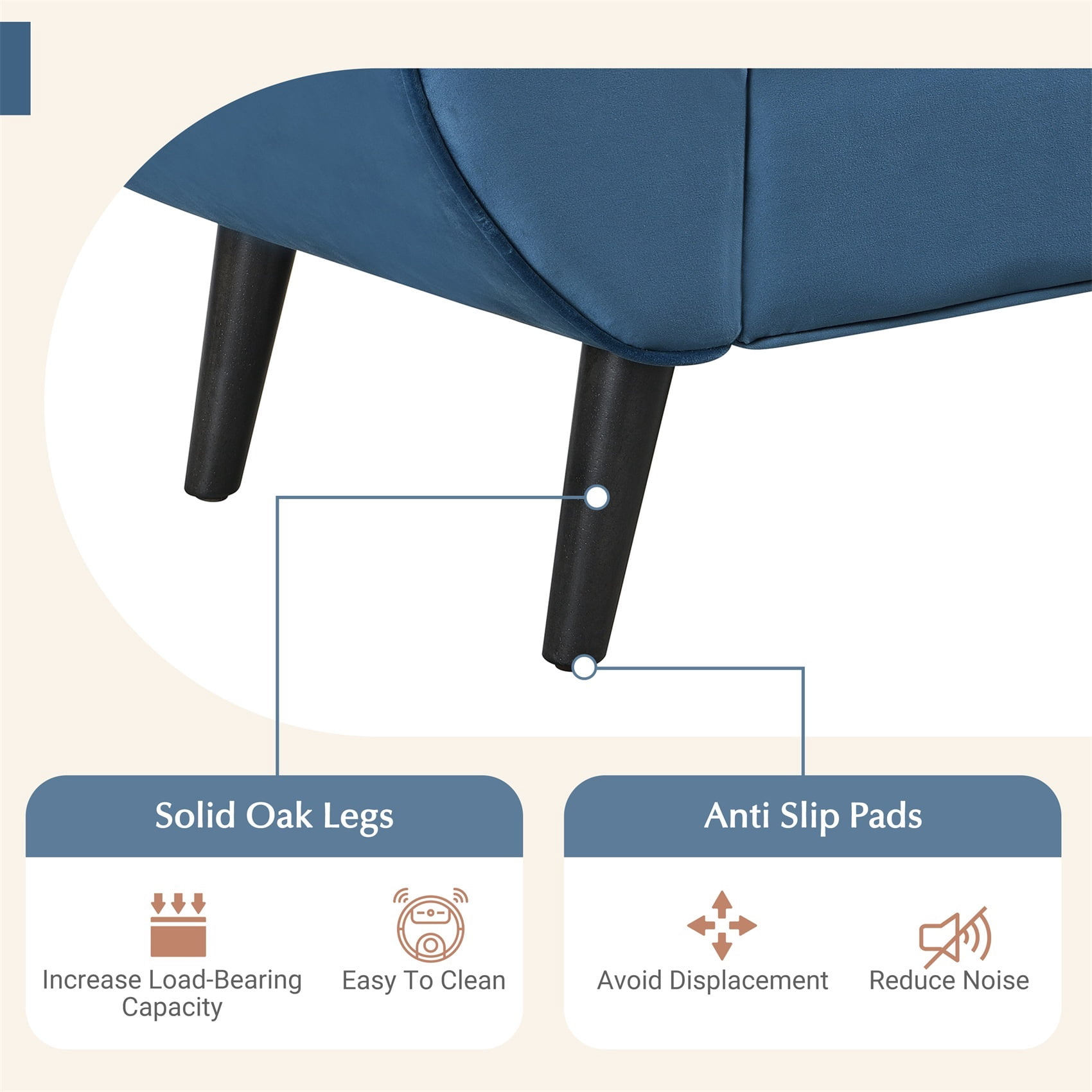Alvantor Button Tufted End of Bed Benches Velvet Upholstered Bench with Pillows for Bedroom,Living Room, Entryway Blue