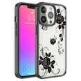 thumbnail image 3 of GSA Rose Ivy Embossed Bumper Case for iPhone 13 Pro (6.1") - Clear/Black, 3 of 3