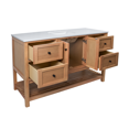 thumbnail image 2 of Lakeshore 60" Single Bathroom Vanity with Blonde Cabinet and Engineered White Top, 2 of 3