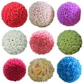thumbnail image 1 of D-GROEE Soft Touch Faux Silk Rose Flower Ball Rose Artificial Flowers Balls Home Garden Party Wedding Centerpiece Decoration, 1 of 7