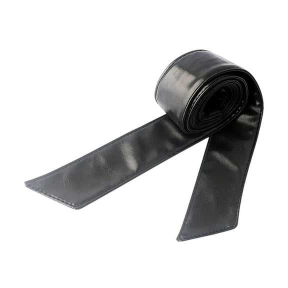 Kuntesetty Women Overcoat Waist Belt Versatile Decorate Accessory Trendy Portable Sash Belt Black