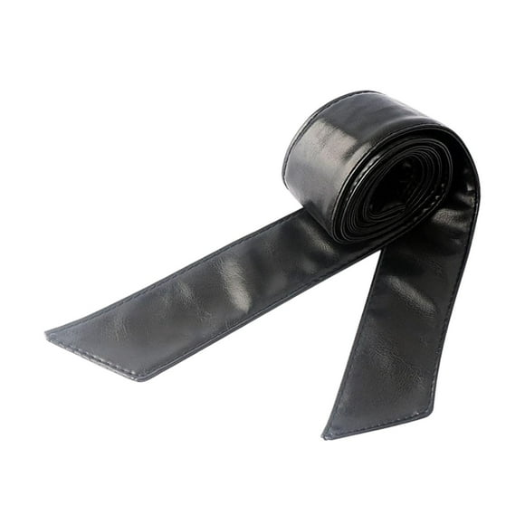 Esquirla Women Overcoat Waist Belt Dress Belt Comfortable Trendy 4.5cm Wide Sash Belt Black