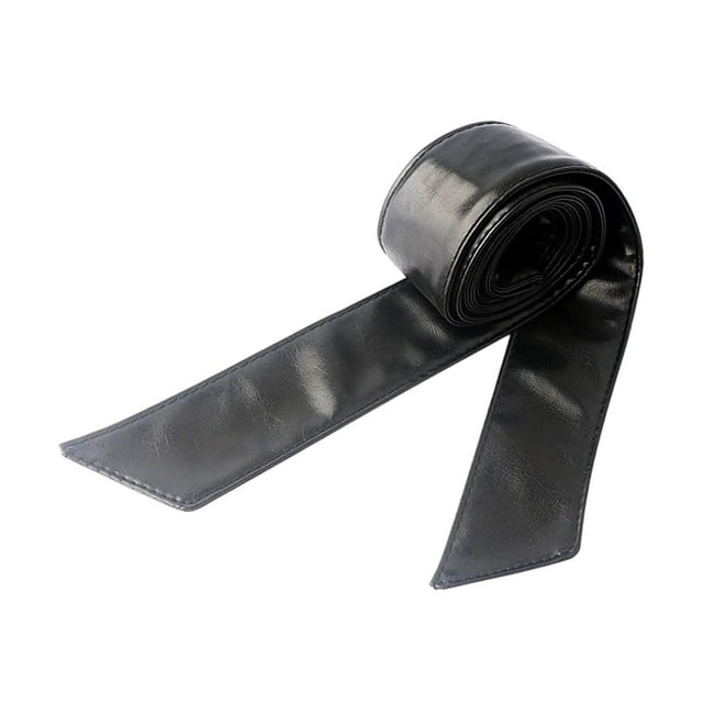 Cinturón de abrigo para mujer, cinturón de vestir, accesorio decorativo cómodo, abrigo de moda Negro
