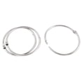 thumbnail image 1 of 3pcs 50mm Inner Dia Book Office Metal Loose Leaf Binder Hinge Snap Ring Keyring, 1 of 5