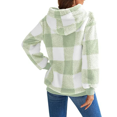 thumbnail image 4 of Women's Sherpa Pullover Sweatshirt Faux Fleece Quarter Zip Hoodie Double Fuzzy Hoodies with Pockets, 4 of 7