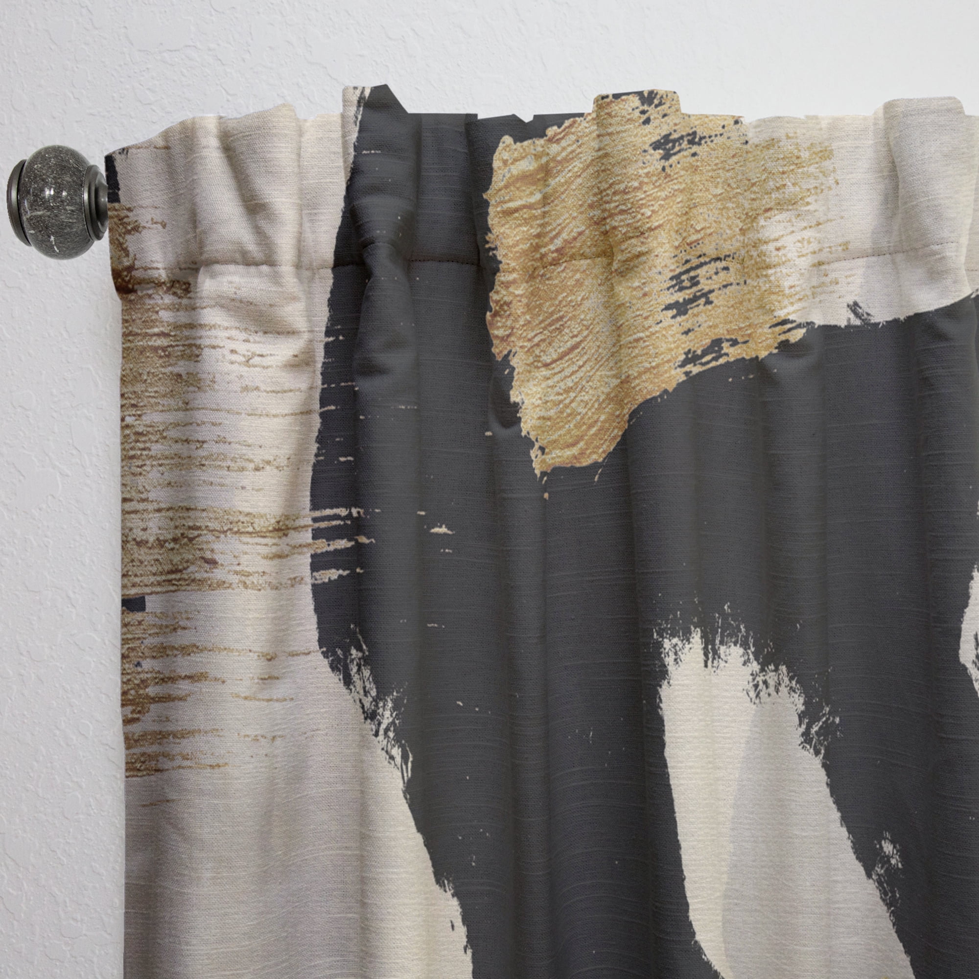 Designart 'Fractal Glam Collage III' Glam Curtain Panel