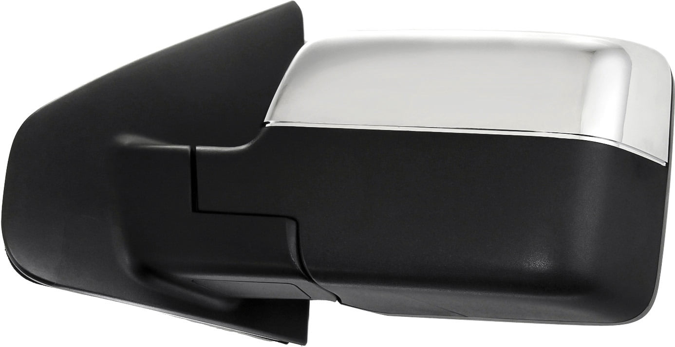 Mirror Compatible With 2007-2008 Ford F-150 Left Driver Side Heated In-housing Signal Light Chrome Kool-Vue